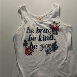 Girl little no sleeve shirt